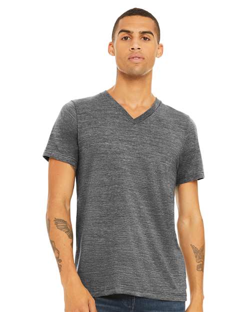 BELLA + CANVAS 3655 Asphalt Slub model front