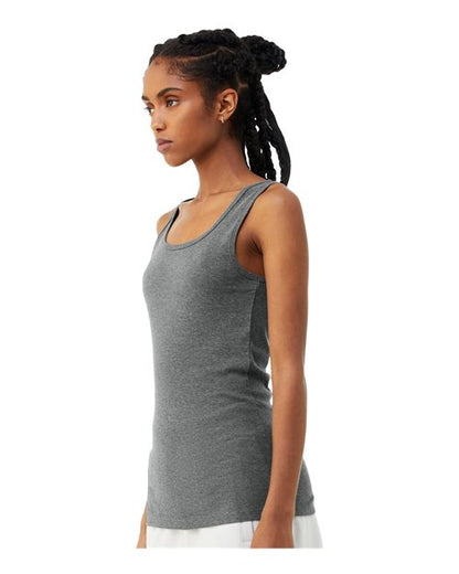 BELLA + CANVAS 1081 Deep Heather model side