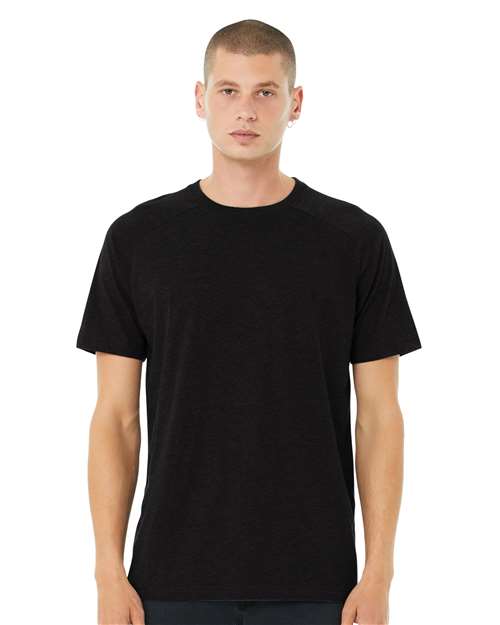 BELLA + CANVAS 3201 Black Heather model front