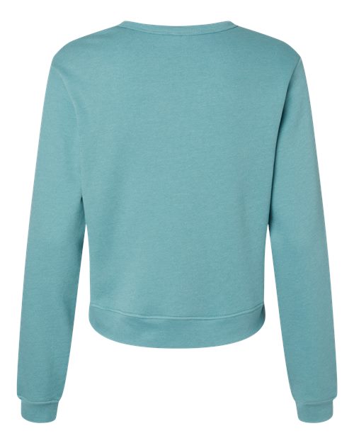 BELLA + CANVAS 7511 Heather Blue Lagoon back