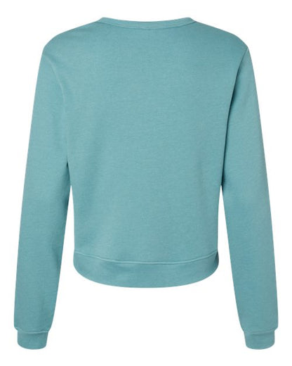 BELLA + CANVAS 7511 Heather Blue Lagoon back