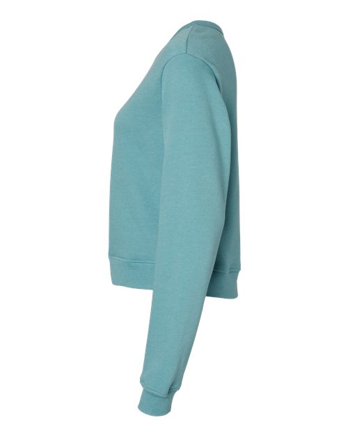 BELLA + CANVAS 7511 Heather Blue Lagoon direct side