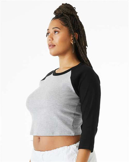 BELLA + CANVAS 1200 Athletic Heather/ Black model side