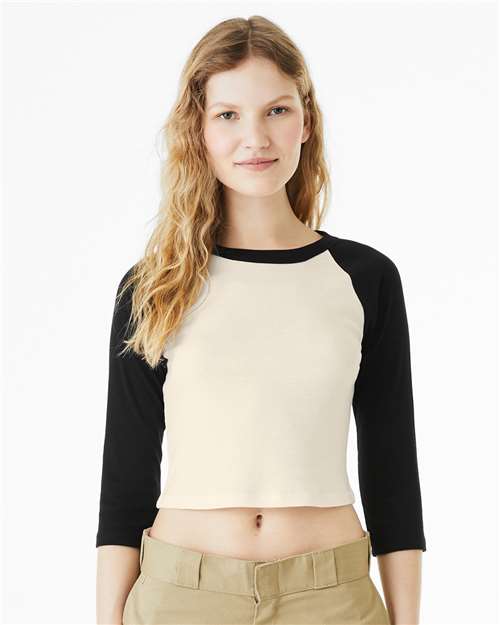 BELLA + CANVAS 1200 Natural/ Black model front