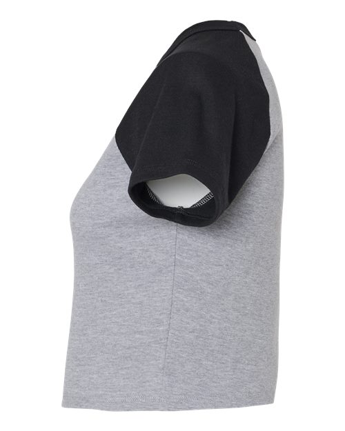 BELLA + CANVAS 1201 Athletic Heather/ Black direct side