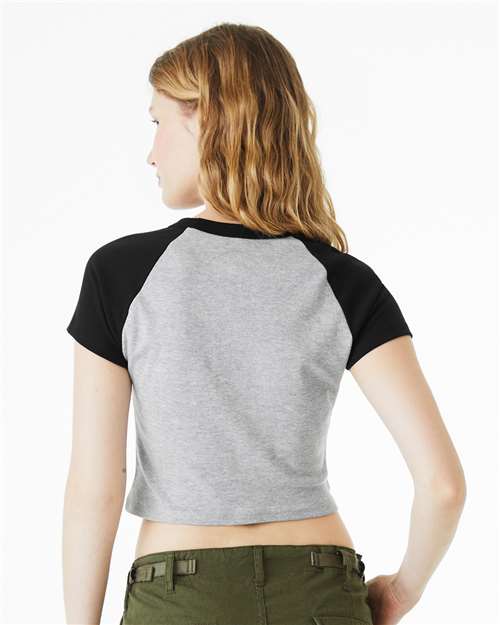 BELLA + CANVAS 1201 Athletic Heather/ Black model back