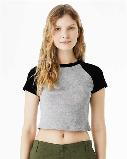BELLA + CANVAS 1201 Athletic Heather/ Black model front