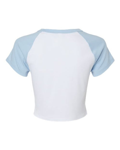 BELLA + CANVAS 1201 White/ Baby Blue back