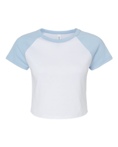 BELLA + CANVAS 1201 White/ Baby Blue front