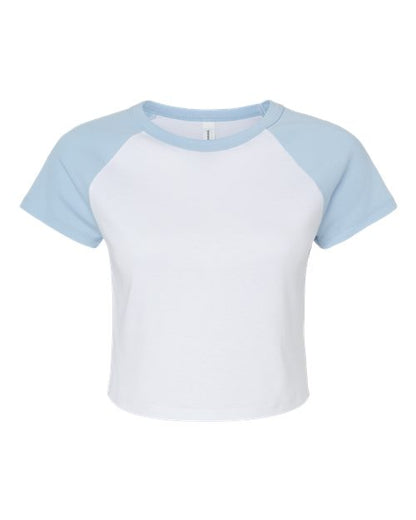 BELLA + CANVAS 1201 White/ Baby Blue front