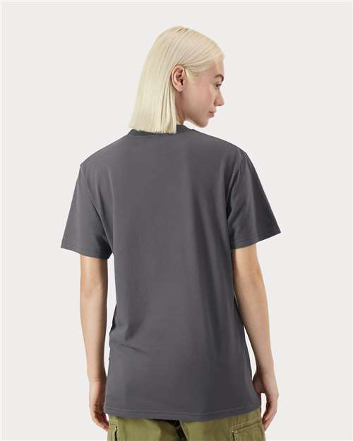 American Apparel 5389 Sueded Asphalt model back