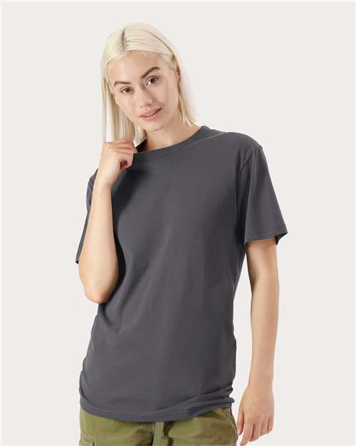 American Apparel 5389 Sueded Asphalt model front