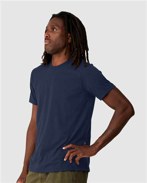 BELLA + CANVAS 3001ECO Navy model side