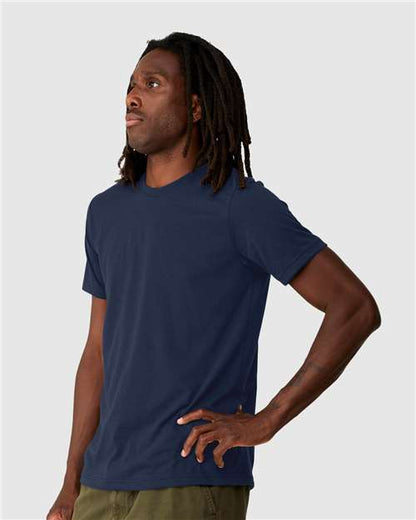 BELLA + CANVAS 3001ECO Navy model side