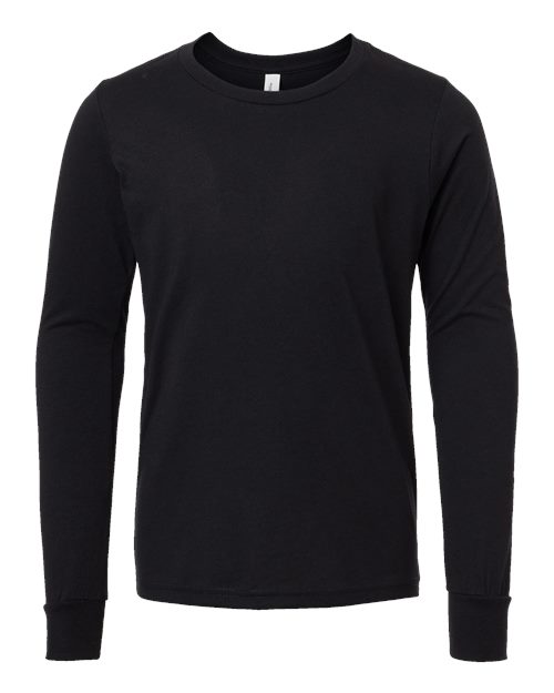 BELLA + CANVAS 3501YCVC Solid Black Blend front