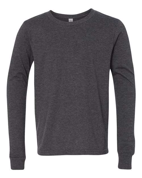 BELLA + CANVAS 3501YCVC Dark Grey Heather front