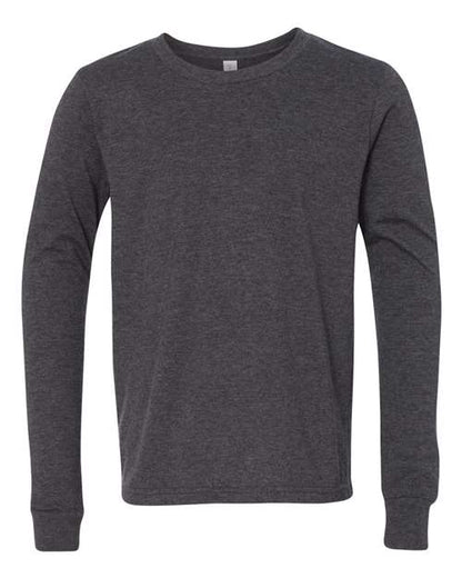 BELLA + CANVAS 3501YCVC Dark Grey Heather front