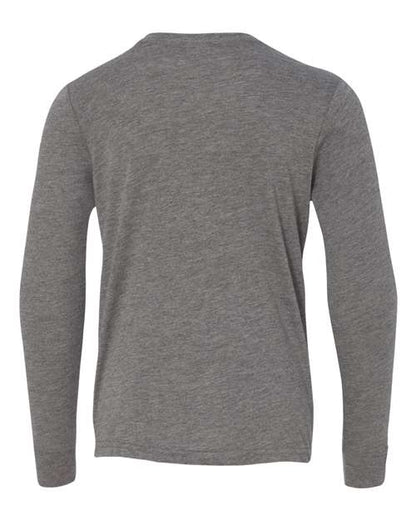 BELLA + CANVAS 3513Y Grey Triblend back