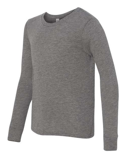 BELLA + CANVAS 3513Y Grey Triblend direct side