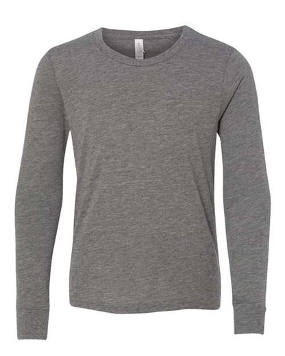 BELLA + CANVAS 3513Y Grey Triblend front