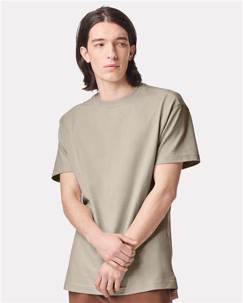 American Apparel 9001 Bone model front