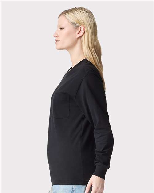 American Apparel 9410 Black model side