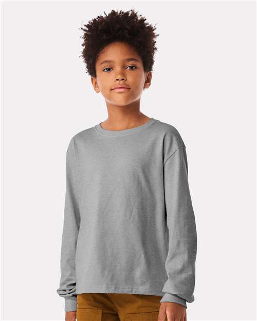 BELLA + CANVAS 3511Y Athletic Heather model front