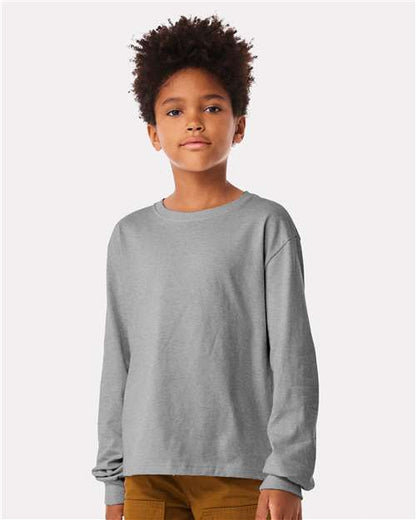BELLA + CANVAS 3511Y Athletic Heather model front
