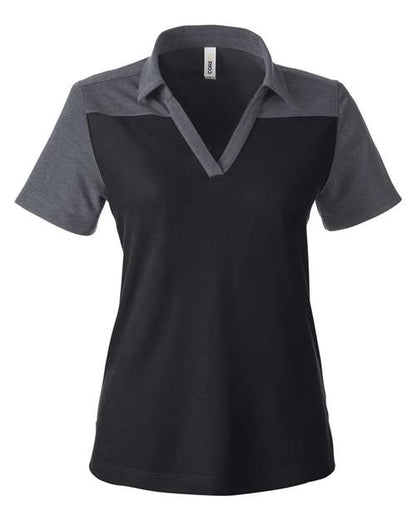 CORE365 CE112CW Black/ Carbon Heather front