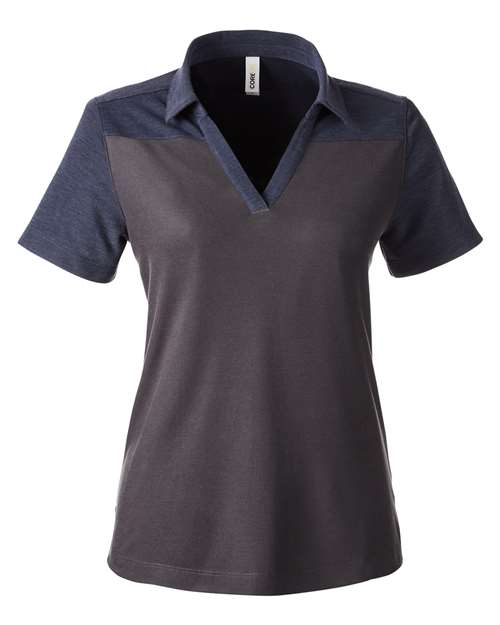 CORE365 CE112CW Carbon/ Classic Navy Heather front