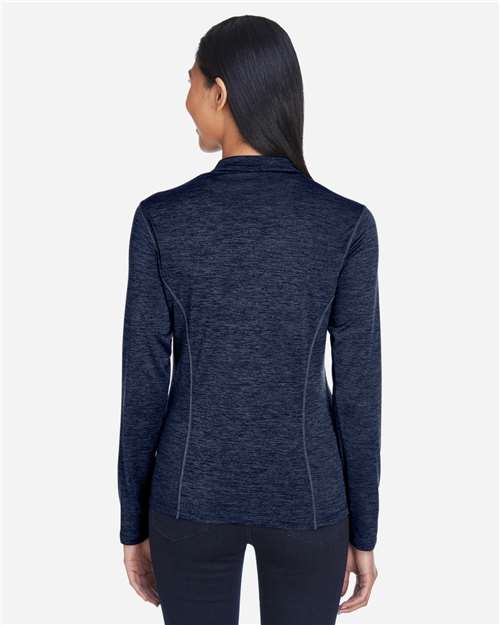 CORE365 CE401W Classic Navy Heather/ Carbon model back