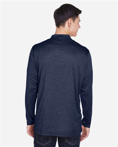CORE365 CE401 Classic Navy Heather/ Carbon model back