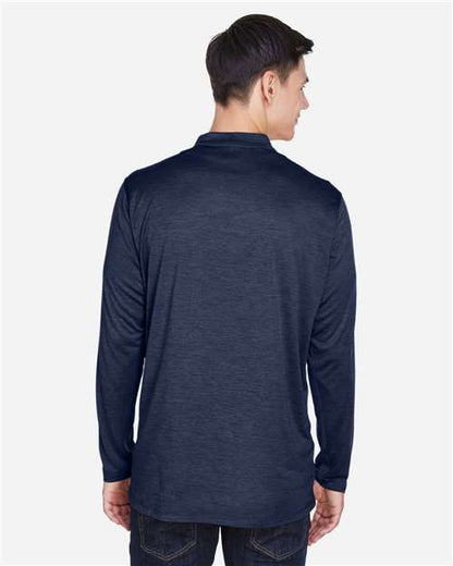 CORE365 CE401 Classic Navy Heather/ Carbon model back