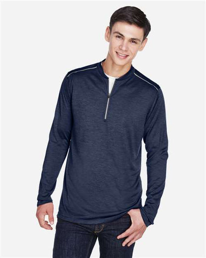 CORE365 CE401 Classic Navy Heather/ Carbon model front
