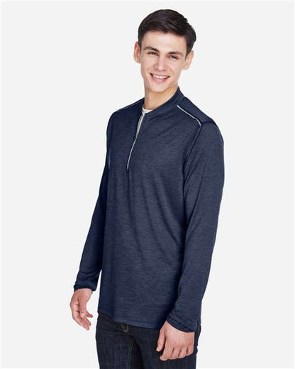 CORE365 CE401 Classic Navy Heather/ Carbon model side