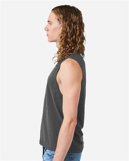 American Apparel 207GD Faded Black model side