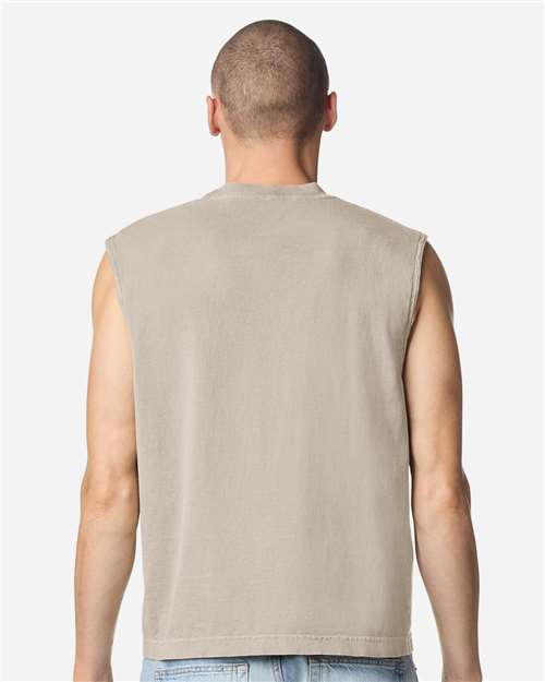 American Apparel 207GD Faded Bone model back