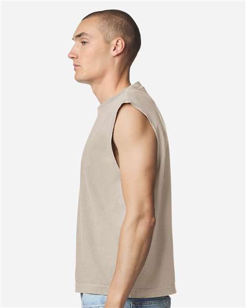 American Apparel 207GD Faded Bone model side
