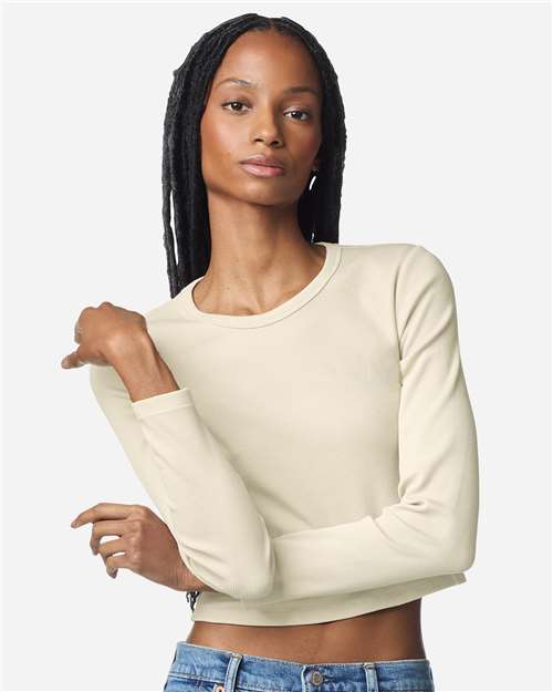 American Apparel BR2107 Bone model front