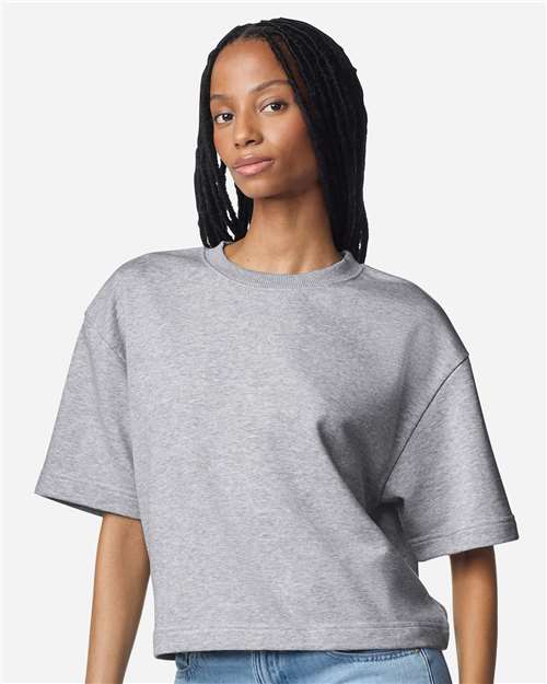 American Apparel FTCB0 Heather Grey model front