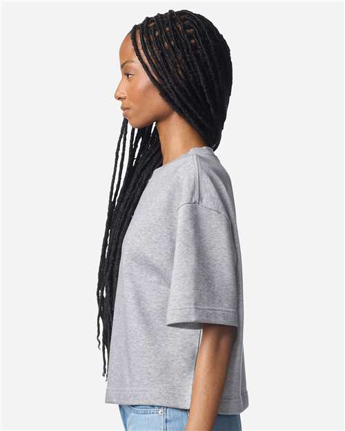 American Apparel FTCB0 Heather Grey model side