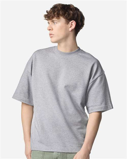 American Apparel FTEX00 Heather Grey model front