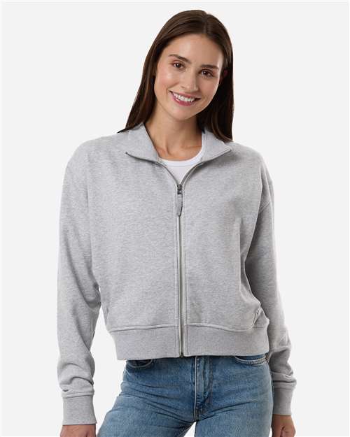 American Apparel FTJ00 Heather Grey model front