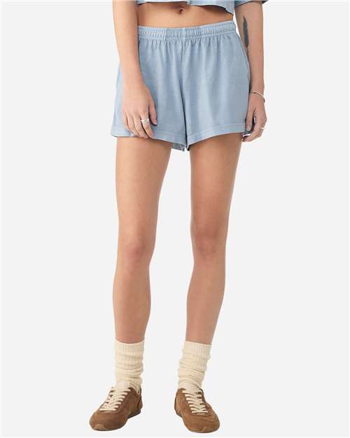 BELLA + CANVAS 6824GD Light Washed Denim model front