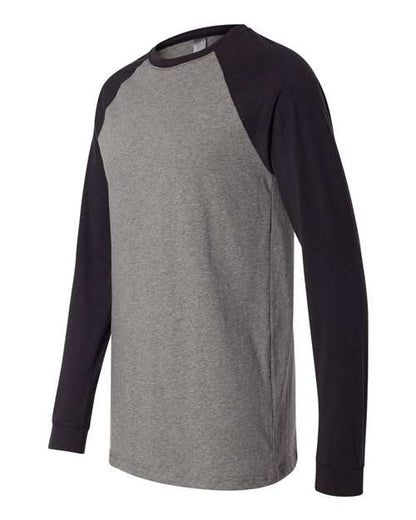 BELLA + CANVAS 3000 Deep Heather/ Black side