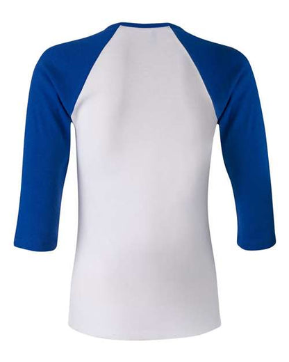BELLA + CANVAS 2000 White/ True Royal back