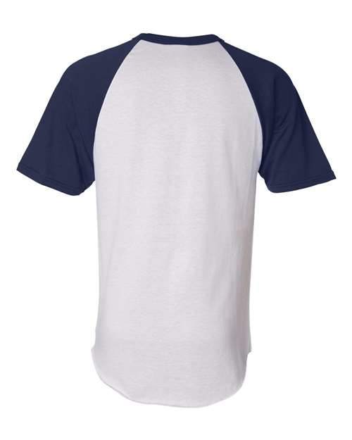 Augusta Sportswear 423 White/ Navy back