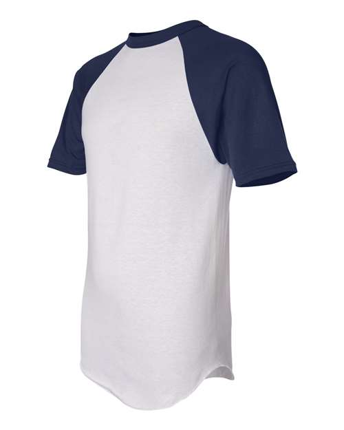 Augusta Sportswear 423 White/ Navy side