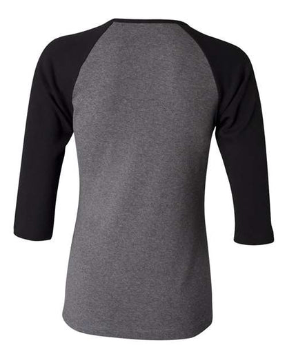 BELLA + CANVAS 2000 Deep Heather/ Black back