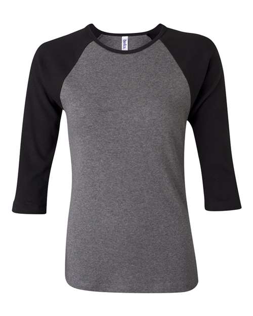 BELLA + CANVAS 2000 Deep Heather/ Black front